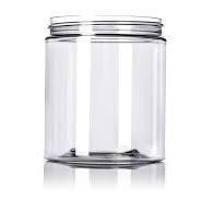 19oz Clear Single Wall PET Jar with White Lid with PS Liner 89/400 - 12count