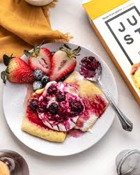 How to cook just egg folded. Sweet Mixed Berries N Cream Omelet With Just Egg Folded Inspector Gorgeous