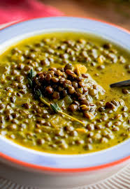 Green Lentil Soup With Coconut Milk And Indian Spices Recipe Lentil Soup Recipes Green Lentil Soup Lentil Recipes