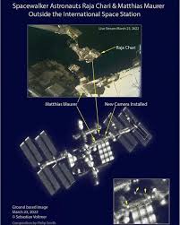 Image result for international space station through telescope