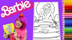 With color alive, the fun doesn't end when kids are done. Coloring Barbie Giant Coloring Book Page Crayola Crayons Colored Pencil Kimmi The Clown Youtube
