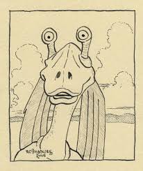 Jar Jar Binks By Zage56 Sketch Book Star Wars Jar Jar Art Sketchbook