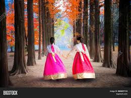Introduction namiseom island, designed with the concept of storybook land, song island, hosts small theme gardens hampyeong butterfly garden, nami dodamsambong, cheollipo magnolia. Korean Girl Walking Image Photo Free Trial Bigstock