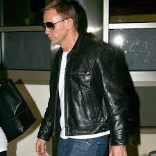 Aero Leather Clothing On Instagram Daniel Craig In His Black Front Quarter Horsehide Highwayman Mad Leather Jacket Best Leather Jackets Leather Jacket Style