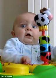 You Silly Baby Emerson S Horror And Delight As His Mother Blows Her Nose Takes The Internet By Storm Daily Mail Online
