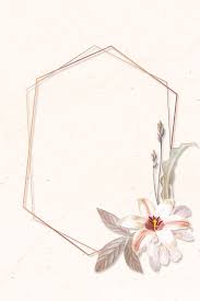 Download Premium Vector Of Gold Frame With Lily Background Vector 1213622 Flower Drawing Gold Frame Floral Border Design