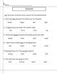 Second Grade Worksheets Antonyms Worksheet Synonym Worksheet Vocabulary Worksheets