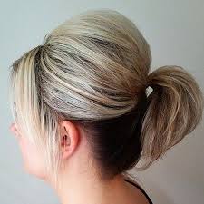 First try brushing all your hair back towards the back of your head, gathering the hair in your hand. 15 Ponytail Hairstyles For Short Hair