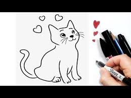 رسم سهل رسم قطة سهلة خطوة بخطوة تعليم رسم قط بسهولة تعلم الرسم Youtube Fictional Characters Character Art