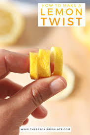 Run a paring knife around the edge to remove the peel, cutting away as much of the pith as possible. How To Make A Lemon Twist Easy Lemon Cocktail Garnish