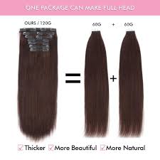 If you tend to wear silver jewelry or you notice bluish veins when. Buy Lovrio Clip In Human Hair Extensions Color Walnut Brown Big Thick Virgin Human Hair Invisible Silky Straight 20 Inch 120g 7 Pieces 18 Clips Online In Vietnam B0899x9vjm