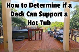 I had in mind that i would use 4x2 cls joists @ the 2.4m spans (300 centres) with around 20 4x4 treated posts concreted in and in particular around the area the tub would reside. How To Determine If A Deck Can Support A Hot Tub Fixes
