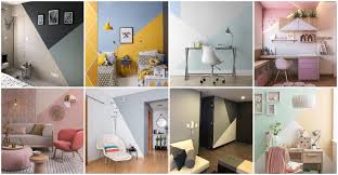 Cat ruang tamu warna hague blue ini bisa kamu gunakan sebagai warna aksen di dinding. 14 Idea Corak Geometri Untuk Feature Wall Rumah Cat Sendiri Je Cantik Sangat Ilham Media