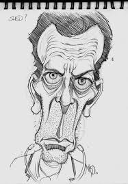 Hugh Laurie From House By Mcdermott Famous People Cartoon Caricature Sketch Cartoon Drawings Cartoon