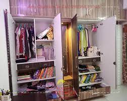 Solid wood 3 door wardrobe for home ₹ 35,400/ piece. 42 Wardrobe Design Manufacturer Affordable Cost Kolkata Interior