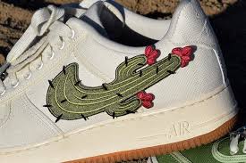 Contents show release date and details detailed look: Custom Cactus Jack Air Force 1s Sneaker Freaker