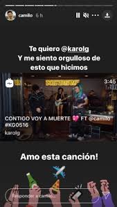 Contigo voy a muertekarol g, camilo. Yqylgtt 3w Hjm