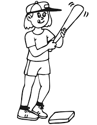 Hundreds of free spring coloring pages that will keep children busy for hours. Baseball Player Coloring Pages Free Printable Coloring Pages Coloring Library