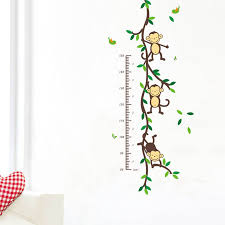Us 3 14 36 Off Baby Child Height Measure Wall Stickers Growth Chart Decal Kids Room Living Room Home Decor Vinyl 3d Wallpaper 50x110cm In Wall