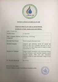 Objektif program balb • menyediakan kemudahan bekalan air bersih dan terawat ke kawasan luar bandar agar taraf kesihatan dan kualiti. Lundu Homestay Notis Gangguan Bekalan Air Jabatan Facebook