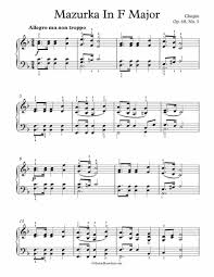 Free Piano Sheet Music Mazurka Op 68 No 3 Chopin Enjoy Piano Sheet Music Free Piano Music Notes Piano Sheet Music