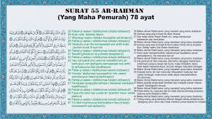 Sila rujuk tulisan jawi jika ada sebarang kekeliruan pada. Surah Ar Rahman Rumi Dan Jawi