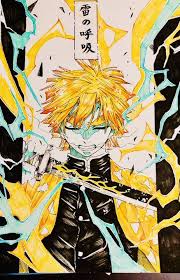 twitter 善逸 アニメ アナログ 絵 イラスト