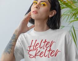 Beatles T-shirt Helter Skelter, Every Day Unisex Heavy Cotton Fans Tee,  Tribute to White Album