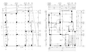 Architectural House Building Design With Dimension Dwg Drawing Cadbull Building Design Residential Building Design Architecture