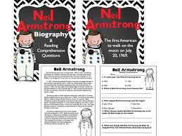Neil Armstrong Biography Reading Comprehension Worksheet Freebie Reading Comprehension Worksheets Reading Comprehension Comprehension Worksheets