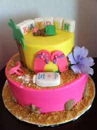 Luau Tropical Baby Shower Cake Cakecentral Com