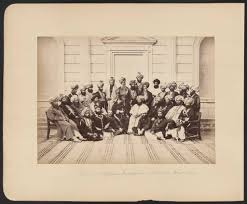 A photograph of the family of Dost Mohammad Khan in 1879.