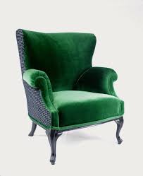Livraison Gratuite Can Replicate Vendu Vintage Round Wing Back Chair Avec Velours Vert Et Velours Noir Et Gris Velvet Dining Chairs Furniture Wingback Chair