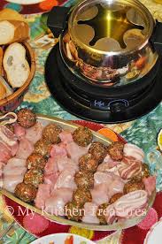 My Kitchen Treasures Fondue Bourguignonne Fondue Recipes Meat Fondue Dinner Oil Fondue Recipes