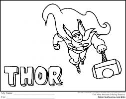 He has got a mystical hammer that offers him with durability, strength and agility. Thor Coloring Pages Free Coloring Pages Thor Avengers Thor 194115 Coloring Home