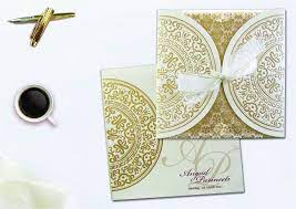 Ribbon Wedding Invitations Indian Wedding Cards Muslim Wedding Invitations Wedding Invitation Ribbon