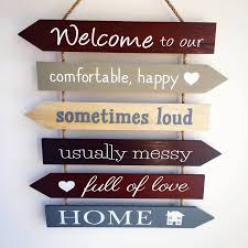 What kind of home decor suits your sun sign? Welcome To Our Home Sign Welcome Home Signs Diy Wood Signs Wooden Family Signs