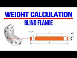 Weight Calculation Blind Flange Piping