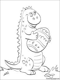 Download Coloring Page Small Dinosaur With Easter Egg Dinosaur Coloring Pages Easter Coloring Pages Dinosaur Coloring PSD Mockup Templates