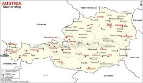 The population of the states of austria according to census results and latest official estimates. Austria Major Cities Map