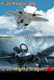 F-22 Raptor vs J-20 Stealth Fighter Jets Comparison
