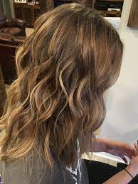 Hair Mediumlength Dirtyblonde Beachwaves Haare Balayage Dauerwelle Haare
