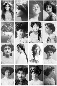 Buns with curls were common and a poof that resembles a bird's nest was popular. 41 1910s Hairstyles Ideas Edwardian Hairstyles Vintage Hairstyles Hair Styles