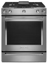 5 burner dual fuel convection slide in