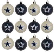 Dallas Cowboys Nfl 12 Pack Plastic Ball Ornament Set Dallas Cowboys Christmas Ornaments Dallas Cowboys Christmas Dallas Cowboys Christmas Tree