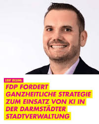 Mit der Digitalstadt Darmstadt GmbH sowie dem Zentrum Hessian AI verfügt  Darmstadt über geeignete Partner und beste Voraussetzungen, um bundesweit  Trendsetter beim Thema KI in der Verwaltung zu sein. Leider verfügt der