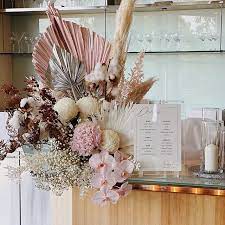 Freeze drying is one of the most reliable ways to preserve the color and shape of a dried flower. Modern Wedding Stationery Design Oak And Ivory Embraces The Beauty In Simplicity Crea Floral Arrangements Wedding Dried Flower Arrangements Floral Wedding