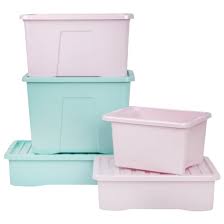 You can also get drawer styles and chests for larger belongings. Pastel Blue Storage Box With Lid 80l Storage Boxes B M Pink Storage Boxes Storage Boxes With Lids Plastic Box Storage