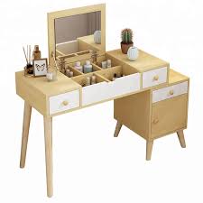 Art deco vintage dressing table or vanity & mirror. Minimalist European Dressing Table Bedroom Dresser Multifunctional Retractable Bedside Table Makeup Table With Mirror Buy Dresser Makeup Table Bedside Table Product On Alibaba Com