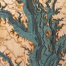 3d Laser Cut Wood Maps Show Hidden Underwater World